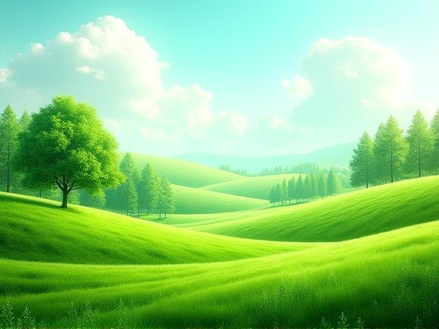 Paisaje natural verde que representa soluciones sostenibles a medida